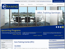 Tablet Screenshot of euro-training.net